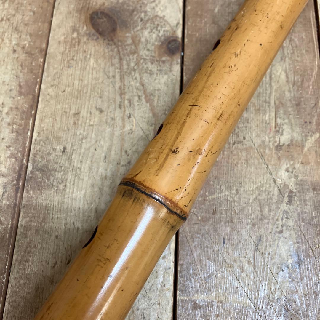 昭和レトロ 尺八 竹製 木管楽器 管楽器 雅楽器 古楽器 和楽器 楽器 笛 竹笛