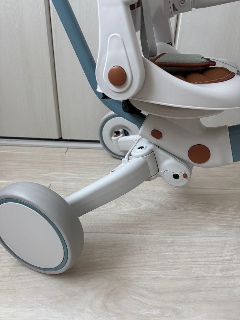 【使用頻度少】BTM 子供用三輪車 7in1 ブルー×ブラウン