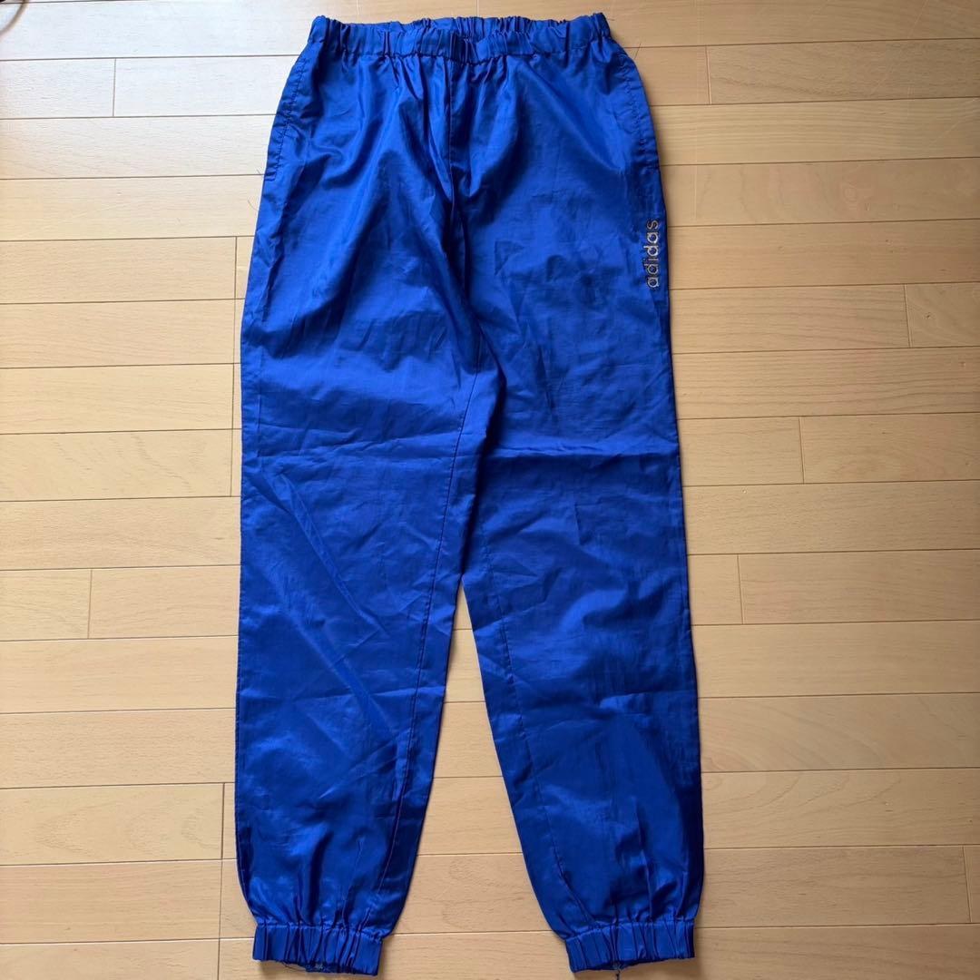 美品 90's adidas アディダス ナイロン 上下セット デサント製 Ｌ