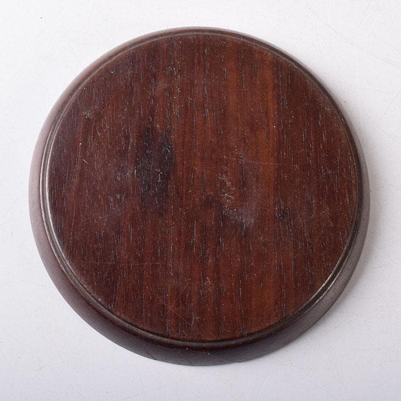 煎茶道具　唐木紫檀製　茶托　5客　V　8258