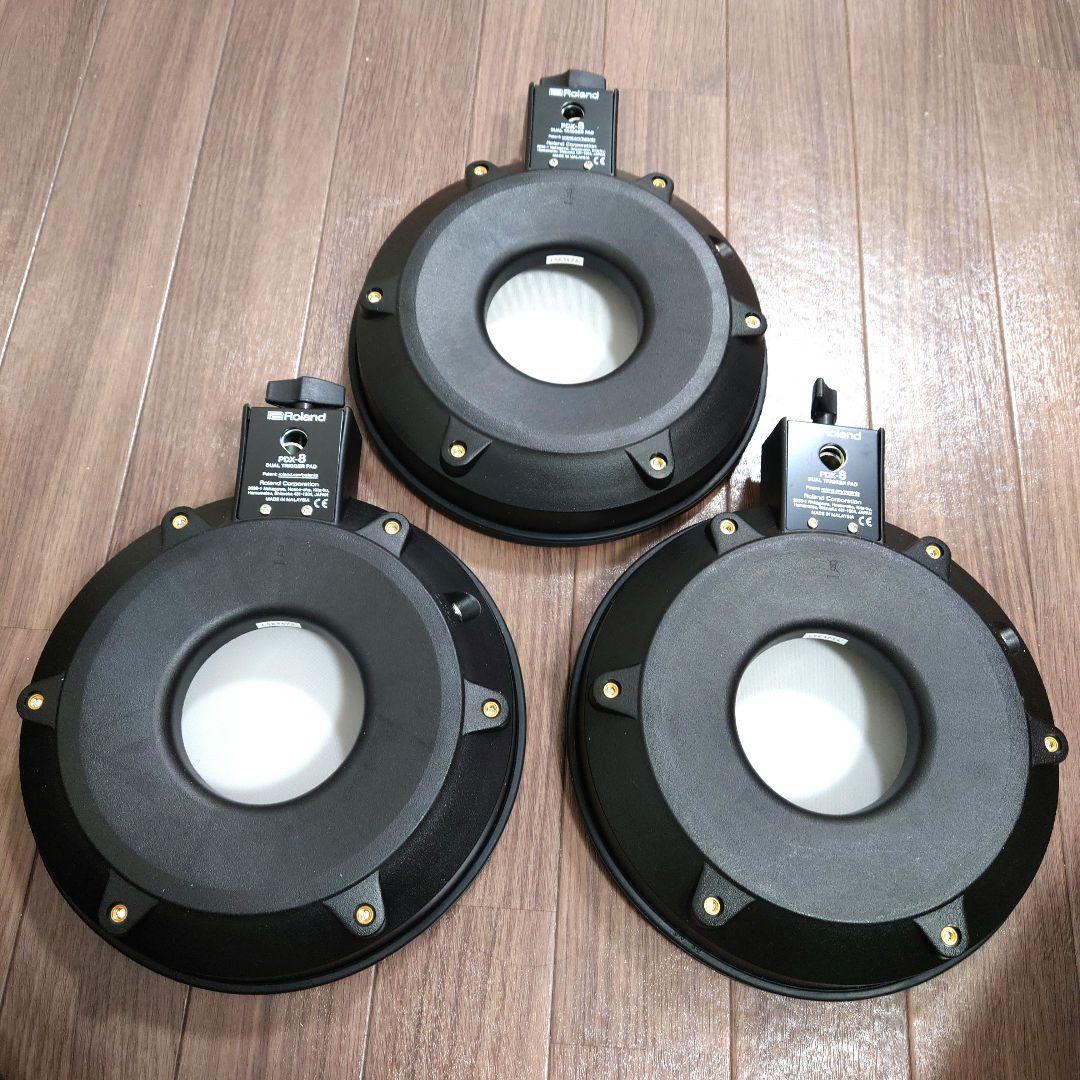 美品 Roland PDX-8 現行 スネア タム 3個