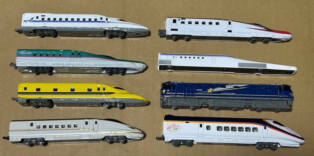 ロングトミカ 新幹線など 鉄道系８種セット