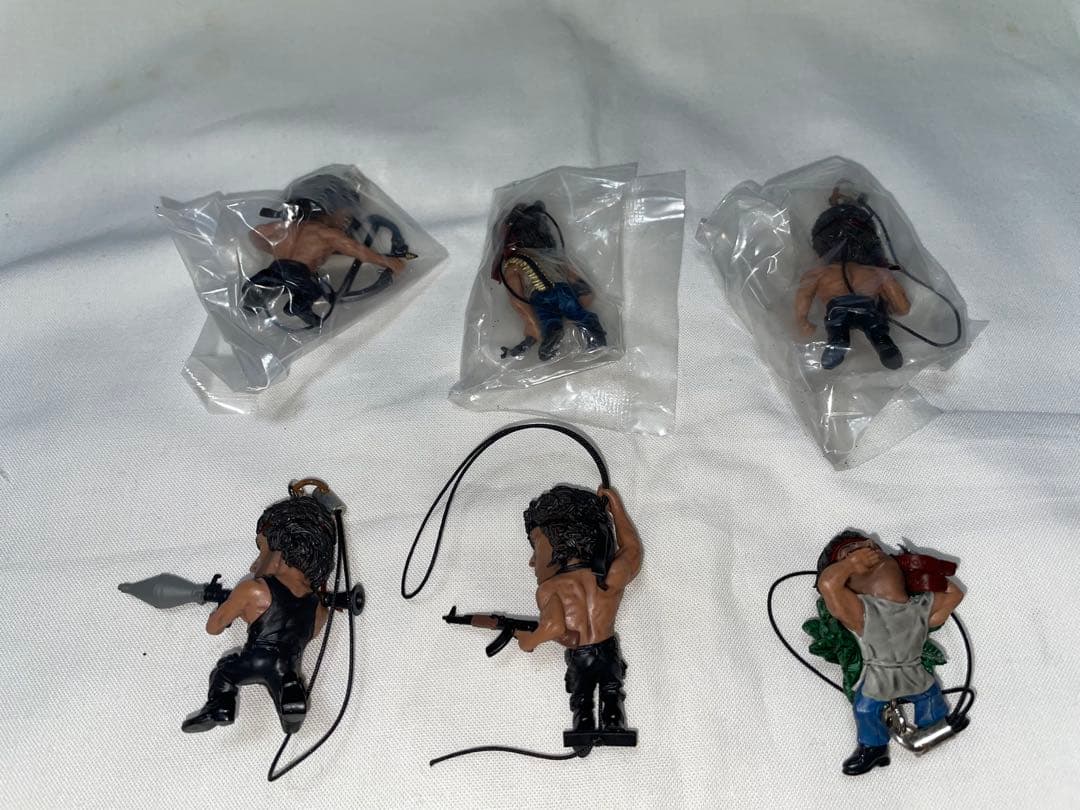 ランボー　ストラップ　フィギュア　シルベスター・スタローン