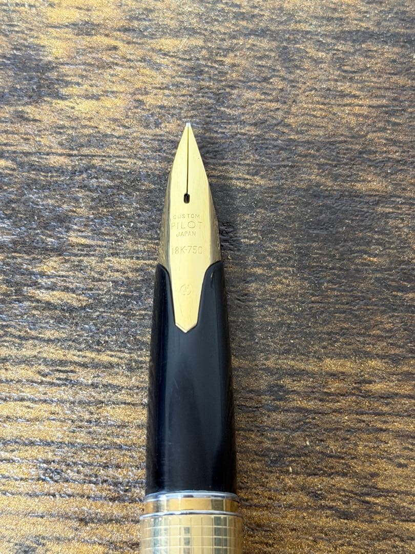1960年代　14金張　エリート　ペン先18金　パイロット　万年筆　F