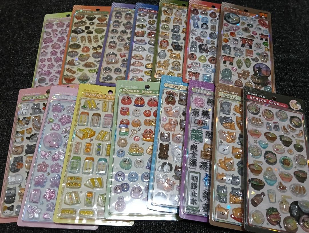 【正規品】和柄　第一弾　7種　第二弾 コンプリート ボンボンドロップ　15枚