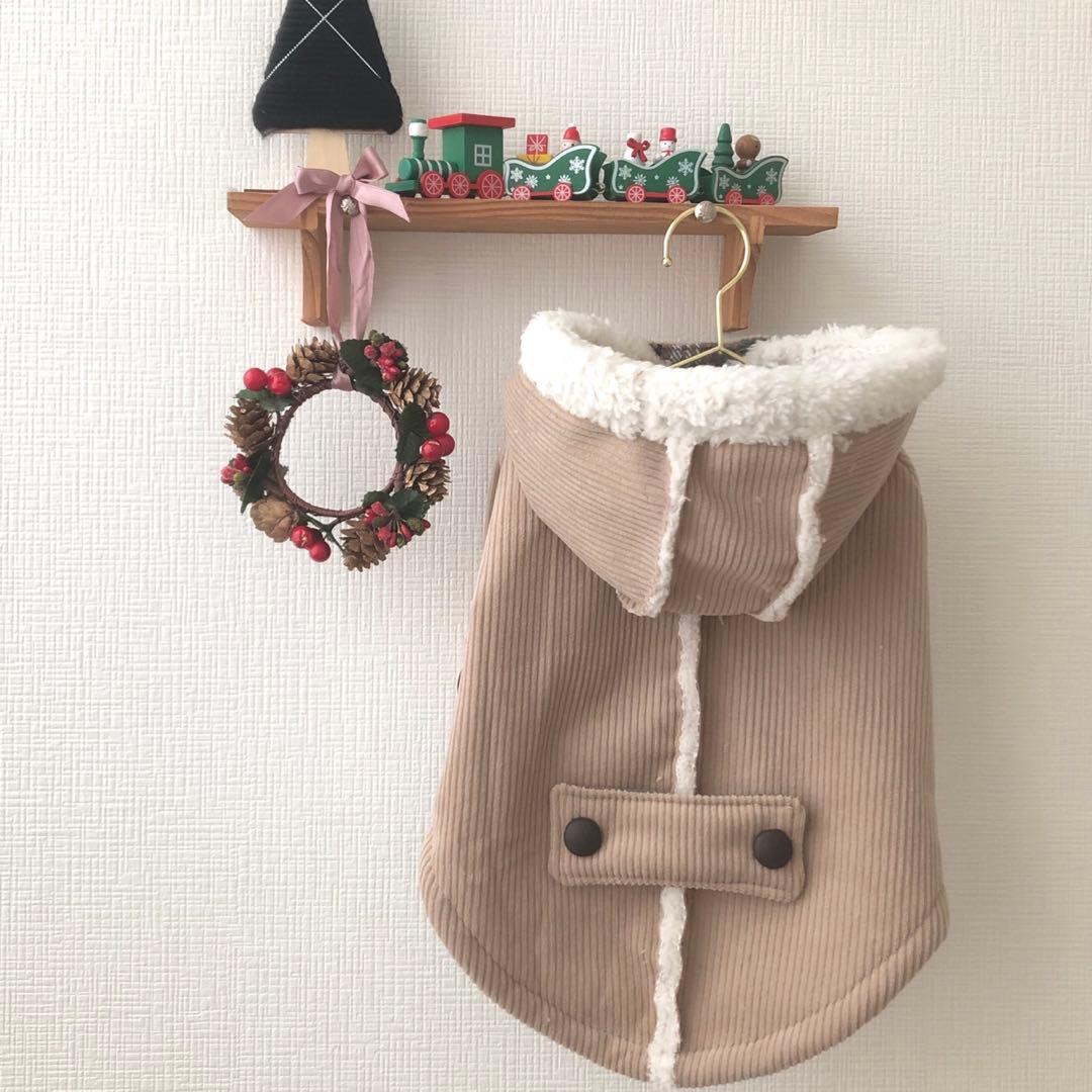 オーダーストップ　コーデュロイボアダッフル　オーダー小型犬