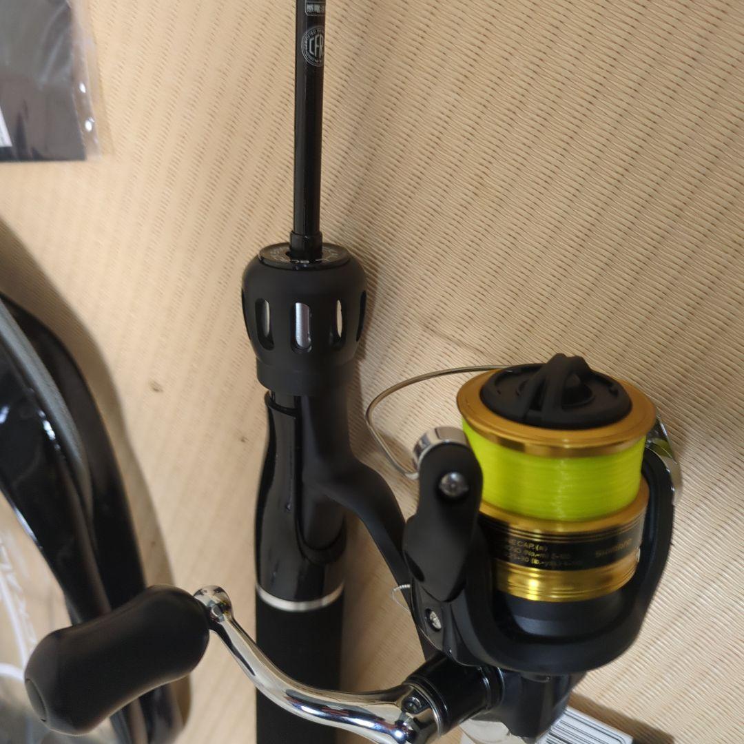 ジャッカル ブラックエッグ ブラック/シルバー　 リール 竿 セット送料無料