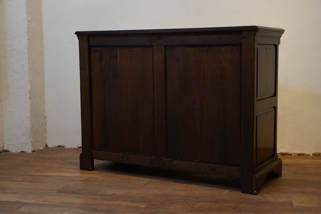 フランスアンティーク　1800年代　古木　キャビネット　カウンター