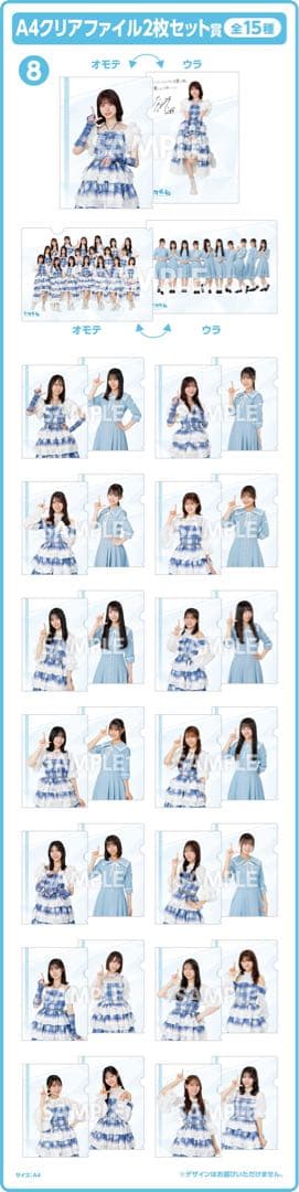 日向坂46 くじ クリアファイル 全種セット