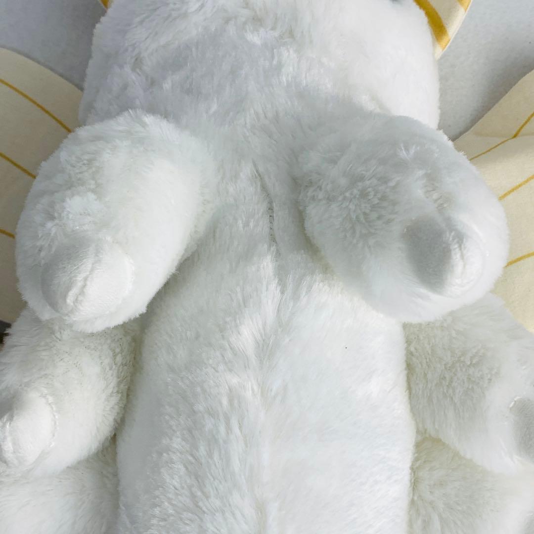 ふわふわモスちゃん　BIGぬいぐるみ　シロモ　カイコガ　白　ホワイト