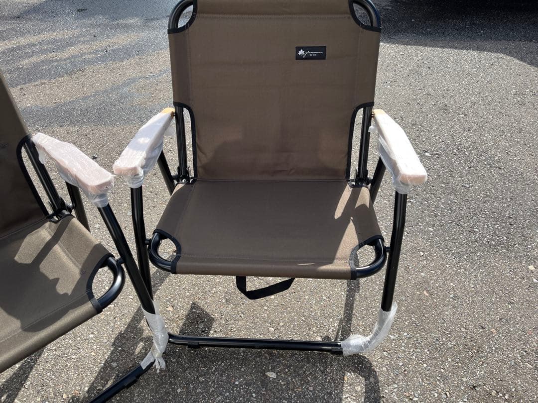 定価¥45000 ロゴスベーシックチェアーカバーセットキャンプカーキベージュ美品