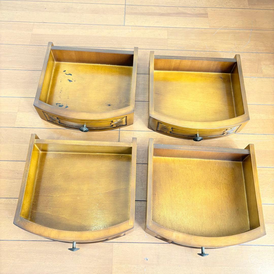 【美品・匿名配送】アンティーク調 猫脚 キャビネット 4段 チェスト コンソール