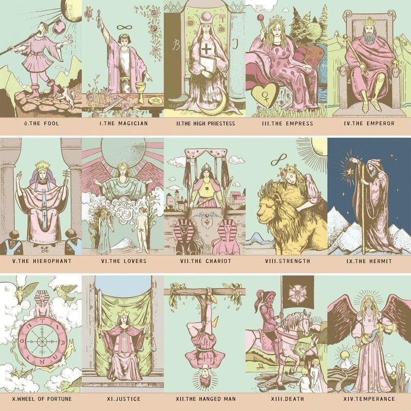 【正規品タロットカード】可愛い色彩のピンク＆パステルタロット✨ミニサイズ版