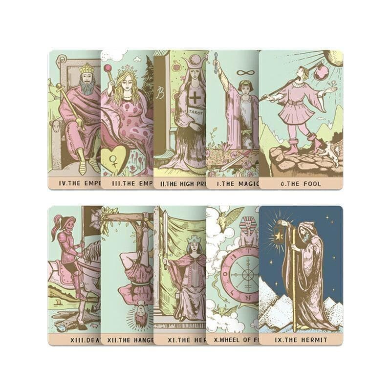 【正規品タロットカード】可愛い色彩のピンク＆パステルタロット✨ミニサイズ版