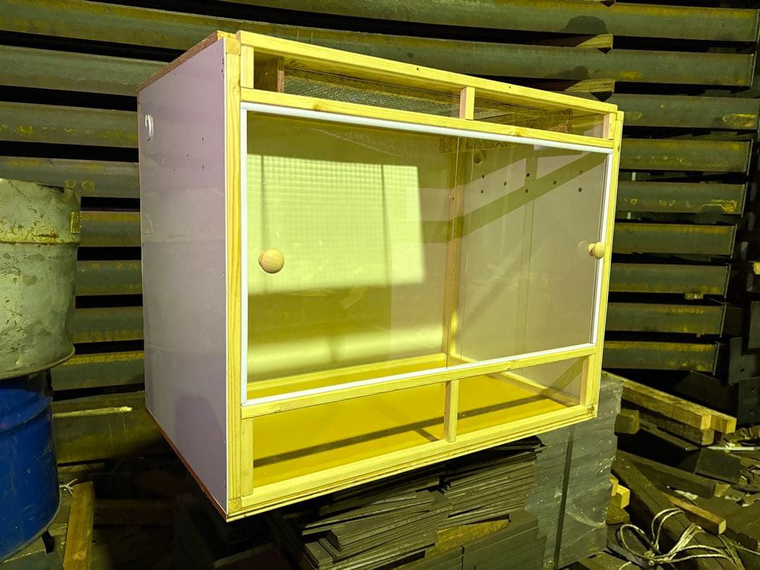 爬虫類ケージ　80×45×60 アルミ複合板仕様