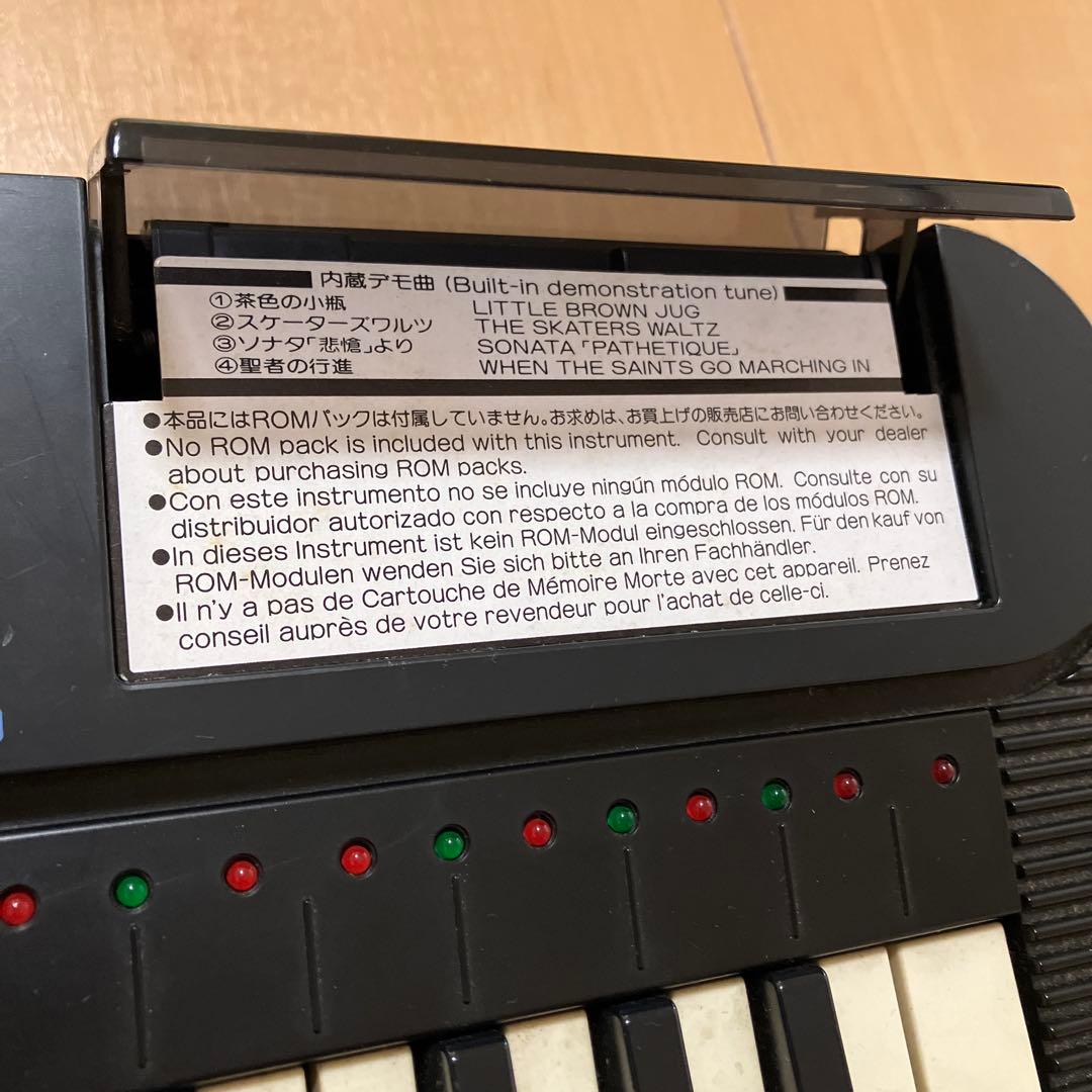 CASIO PT-380 ピッカピカトーン　キーボード・マイク・ROM5本セット