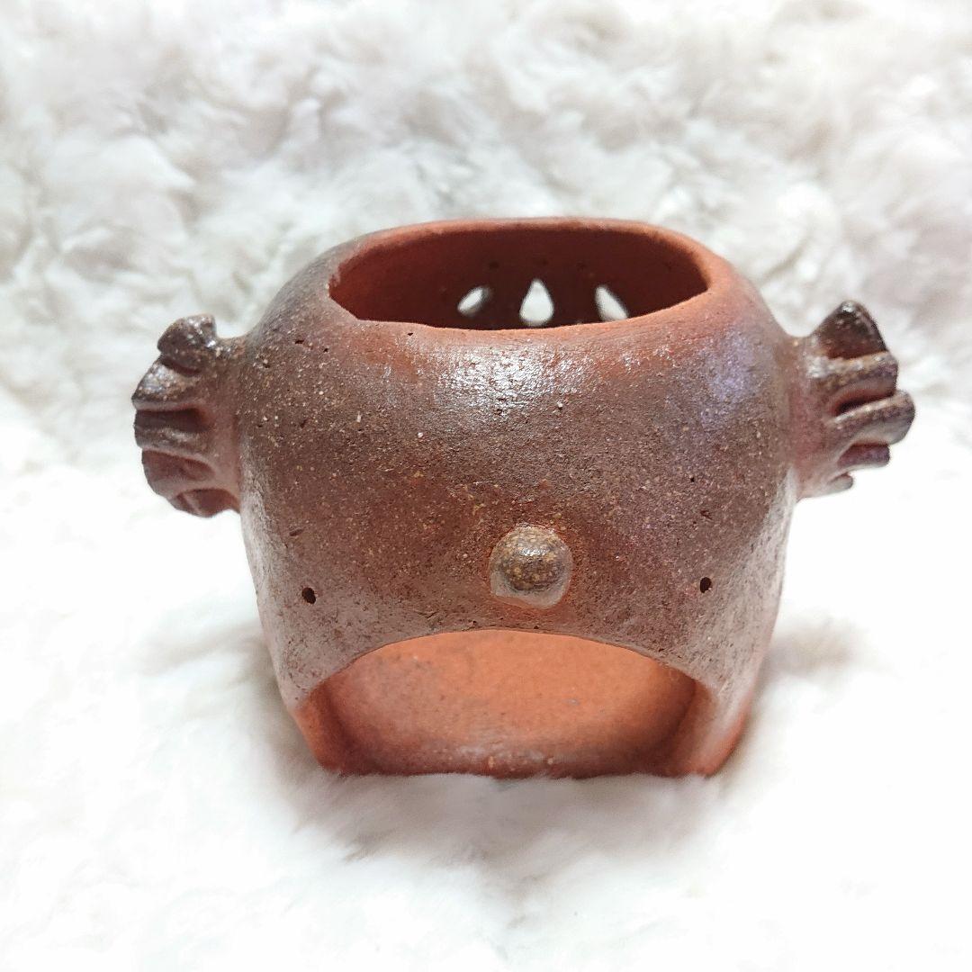 【2435】香炉、置物…備前焼