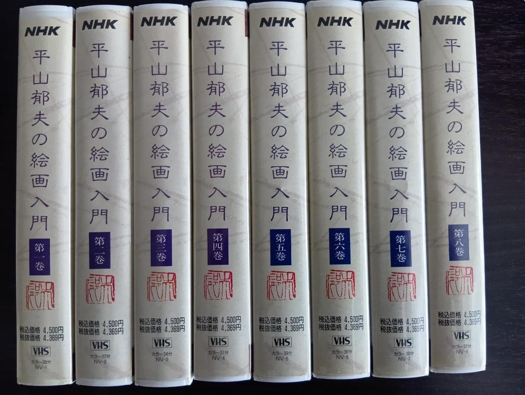 NHK ビデオ平山郁夫の絵画入門全８巻セット