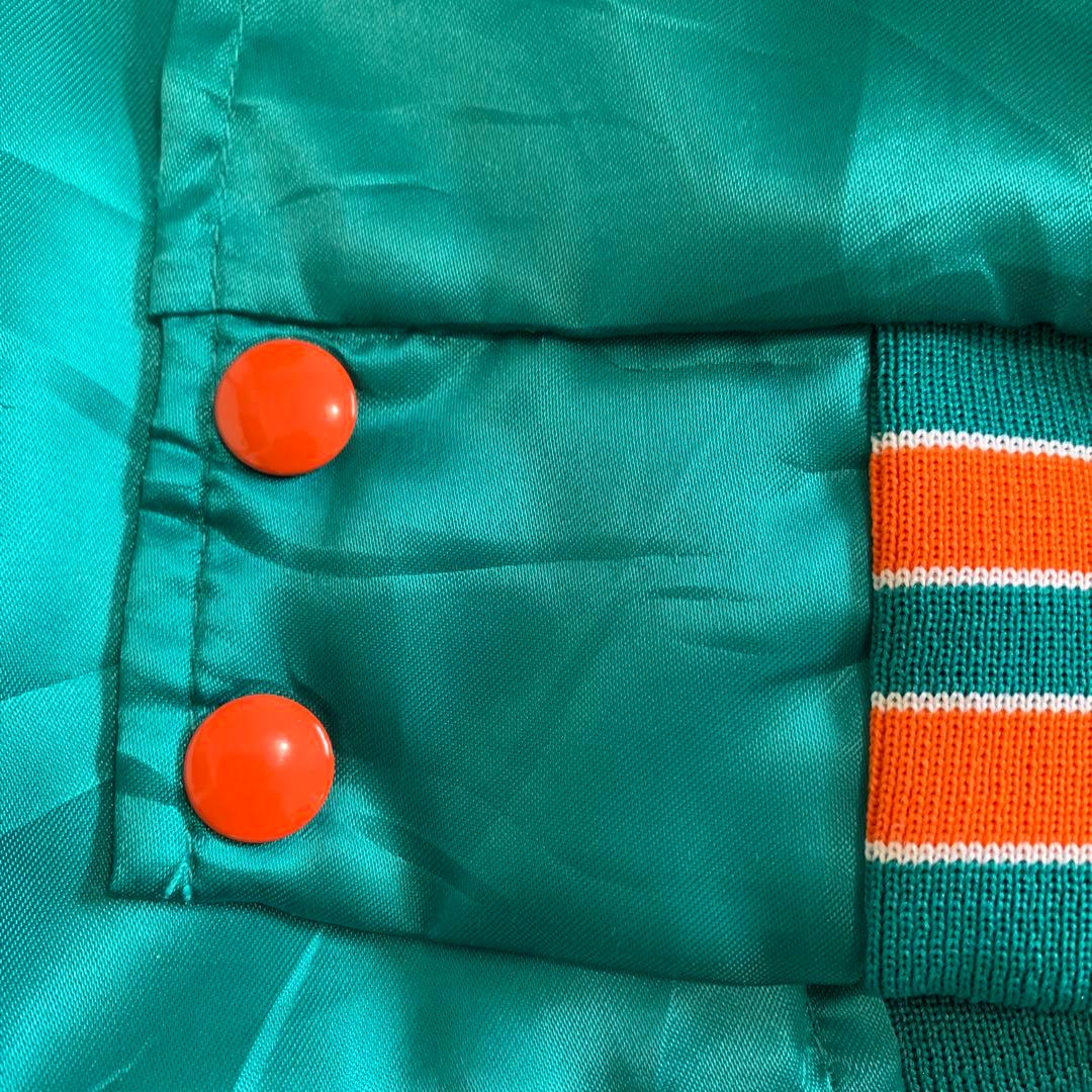 NFL マイアミドルフィンズ　ナイロン　スタジャン USA製