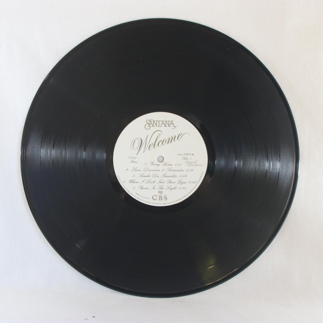 英LP Santana Welcome UKオリジナル盤 両面マト1の初回プレス