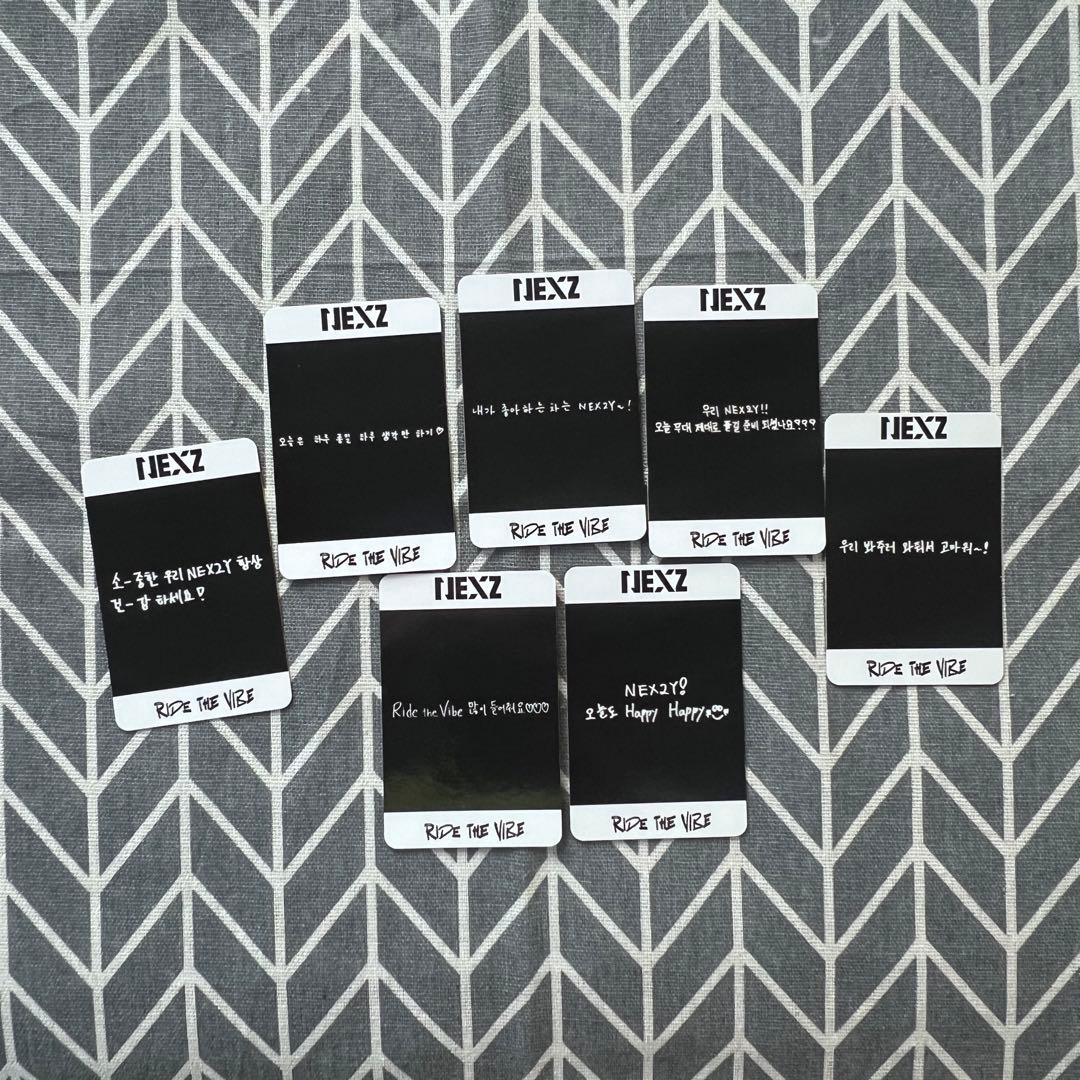 NEXZ Ride the Vibe 2週目 ネクスジ 7枚 トレカ 事前収録