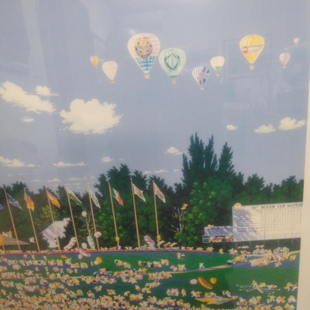 ヒロ・ヤマガタ　ライダーカップチャンピオンシップ　中古　大判額装アートポスター