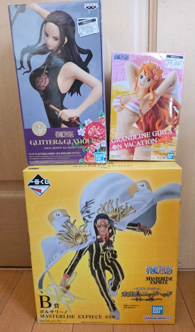 ワンピース フィギュア ナミ、ロビン、黄猿