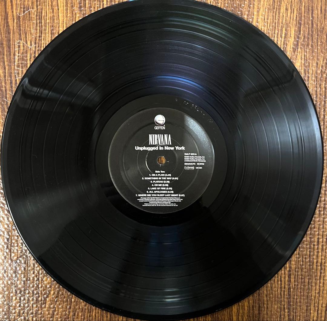 NIRVANA UNPLUGGED IN NEW YORK LP 美品◎