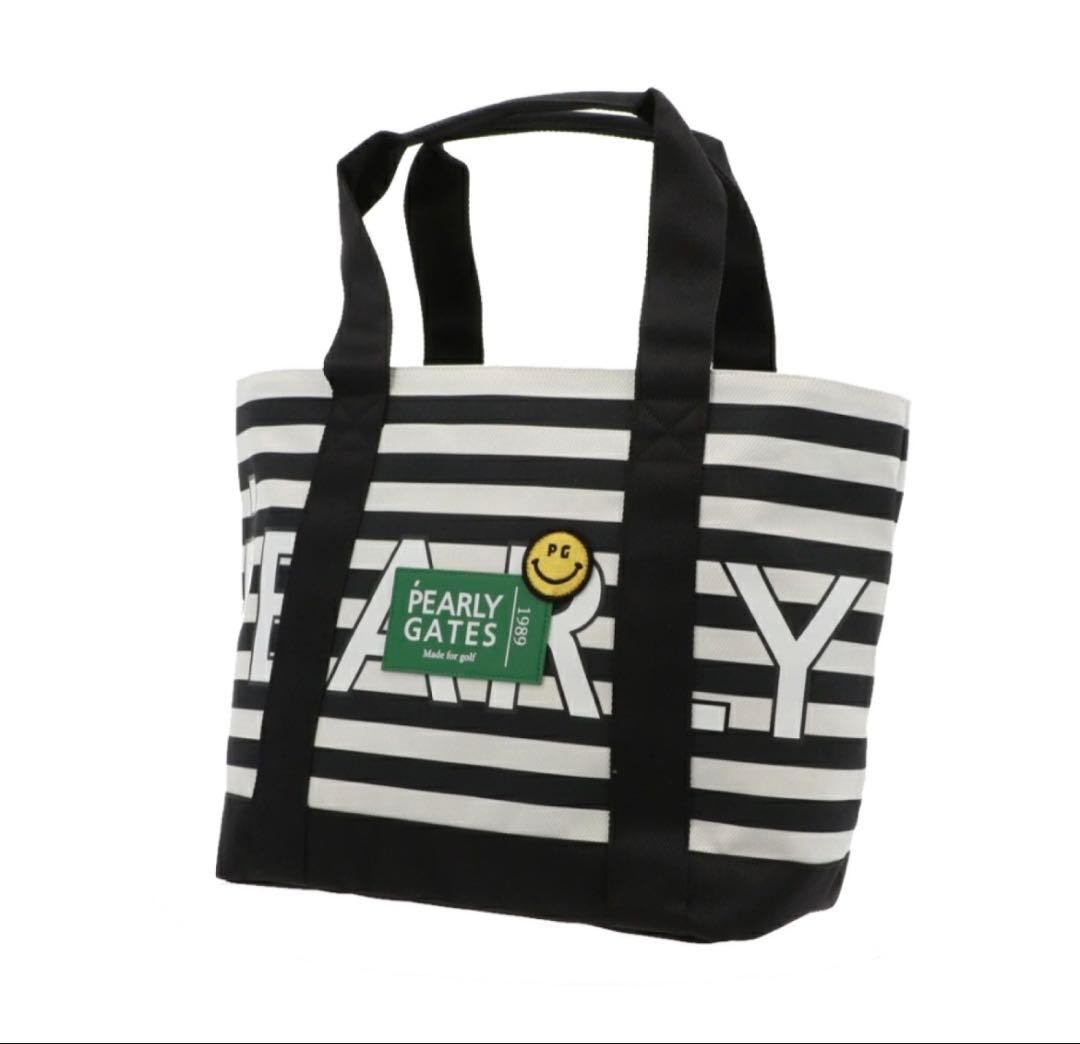 PEARLY GATES ストライプトートバッグ