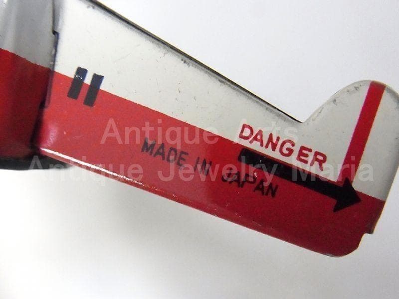 ブリキの飛行機が走る ドリームランド エアポート １９６０年代　日本製　箱付き