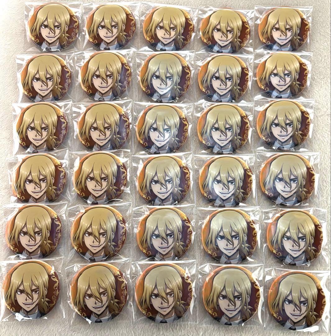 Dr.STONE 龍水 ブラックスーツ 缶バッジ アップ30点