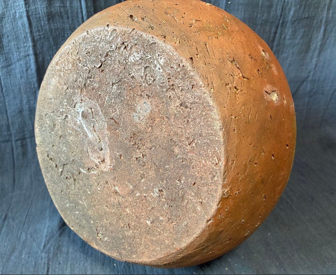 古備前　蕪徳利　被せ焼　酒器　花入れ