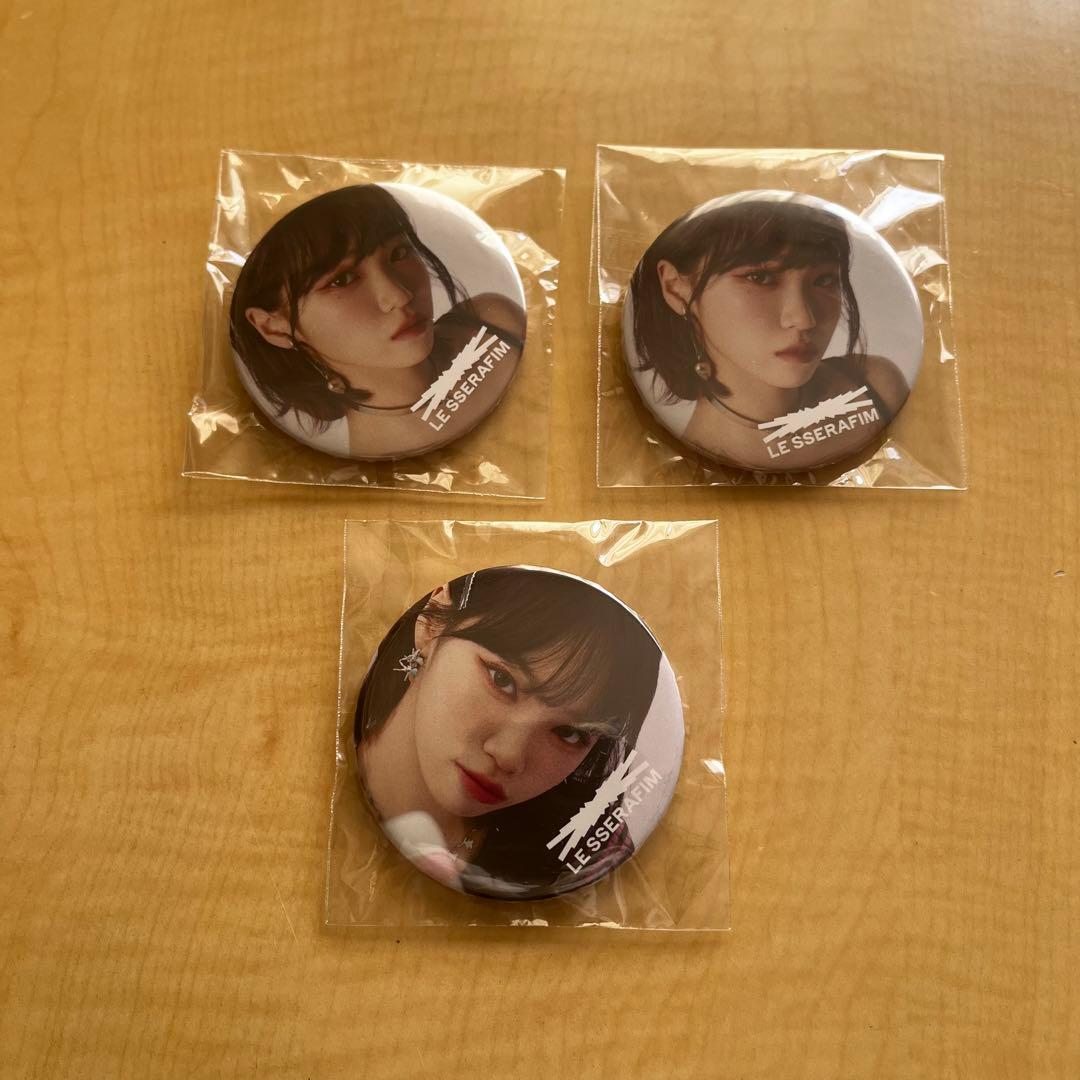 LE SSERAFIM チェウォン ユンジン 缶バッジ 愛知 東京