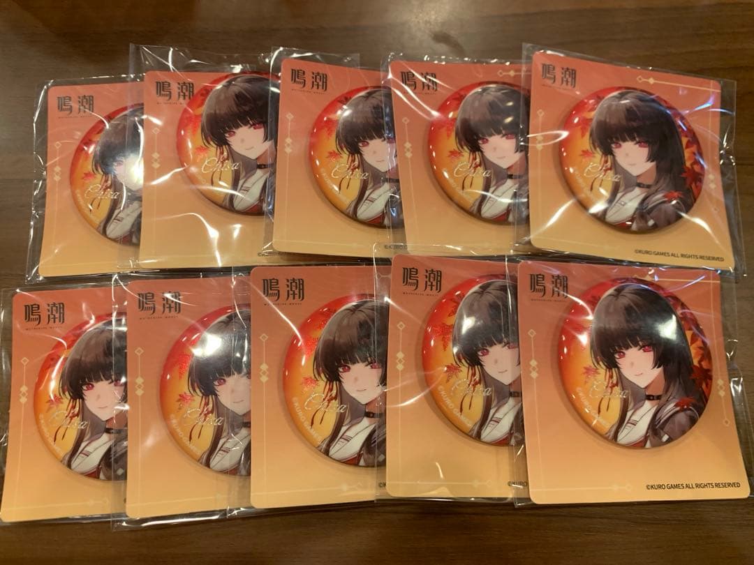 [未開封] 鳴潮 千咲 コラボ 紅葉 電車 缶バッジ 4点セット×10セット