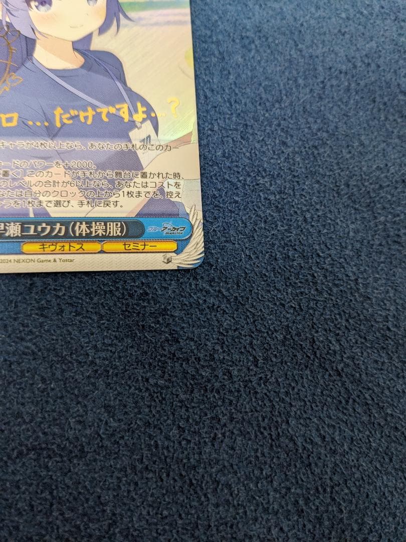 早瀬ユウカ 体操服 サイン ヴァイス　ブルアカ