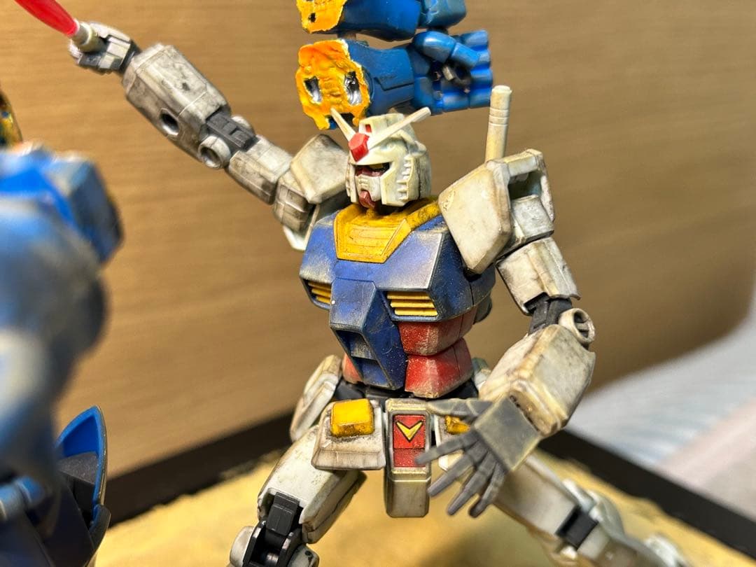 HG ガンプラ グフVSガンダム　ジオラマ