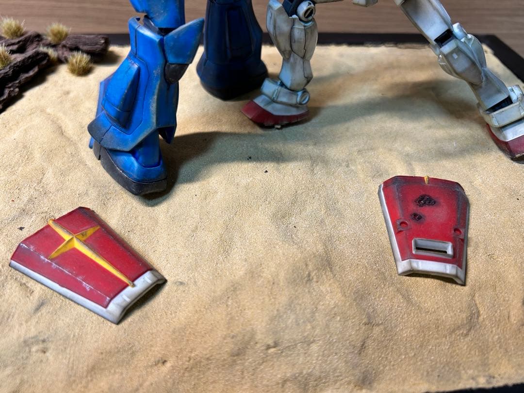 HG ガンプラ グフVSガンダム　ジオラマ