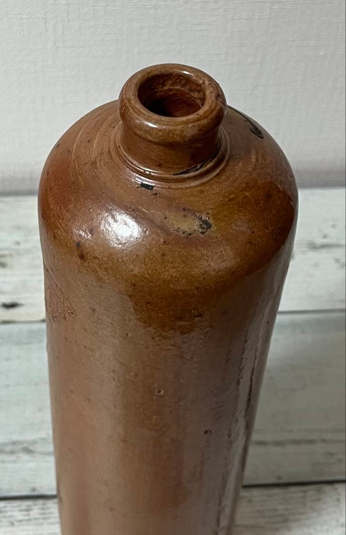 イギリスアンティーク　陶器製ボトル　2個セット