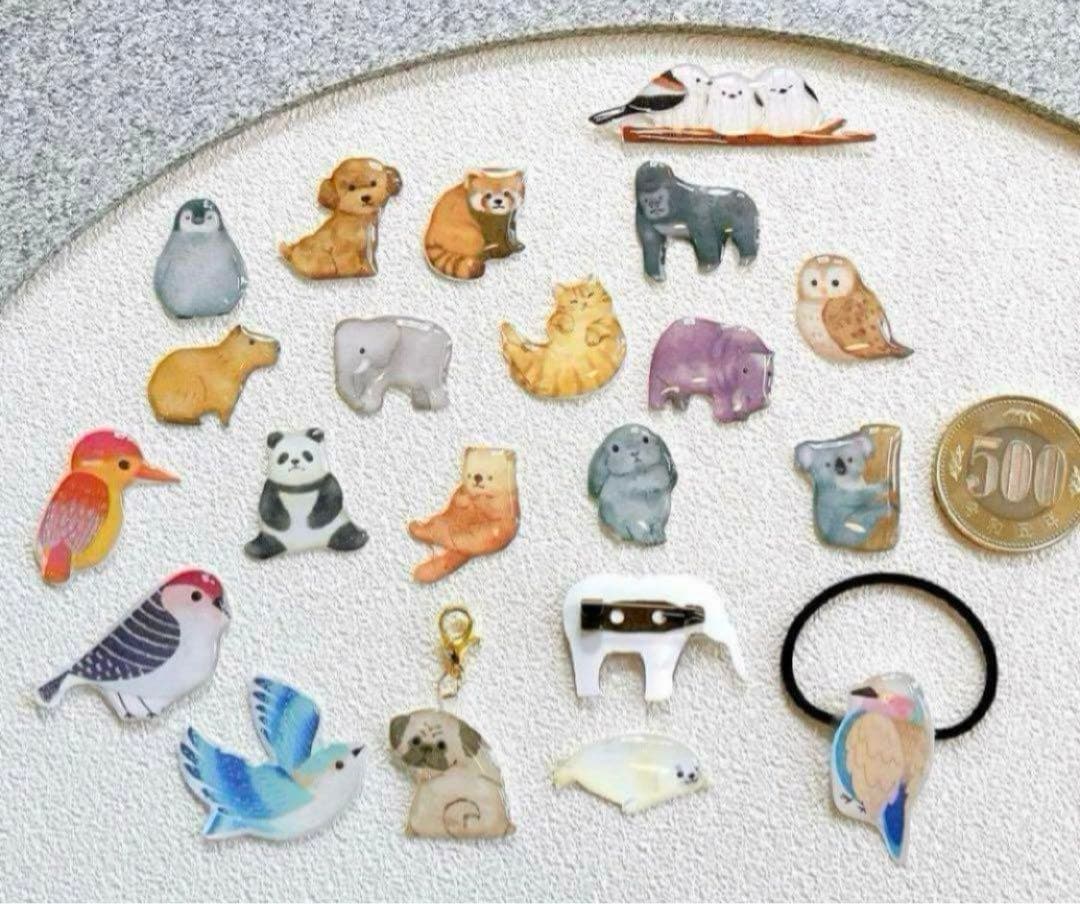 うさぎ　ネザーランドドワーフ　ミニうさぎ　ピンバッジ　桜　ブローチ　チャーム