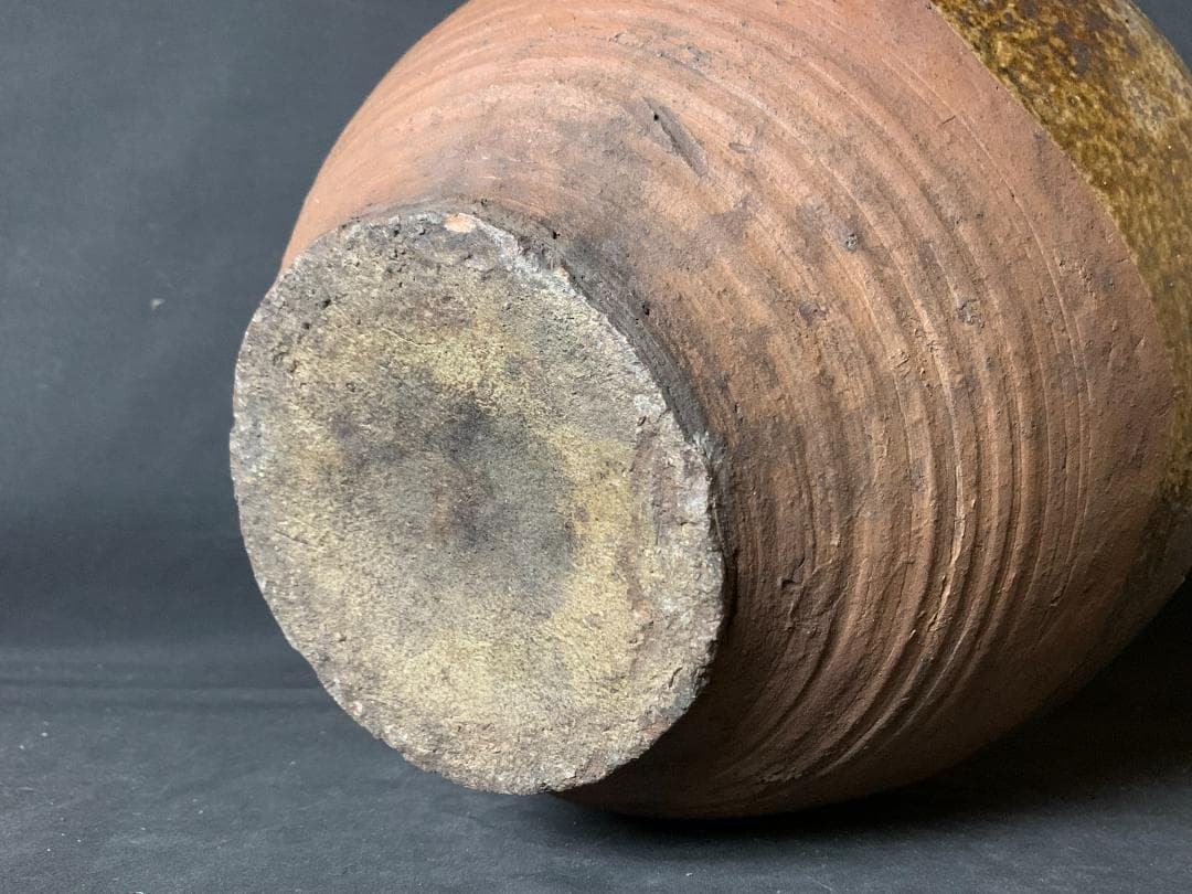 古丹波 自然釉 四耳 茶壷 桃山～江戸前期 739