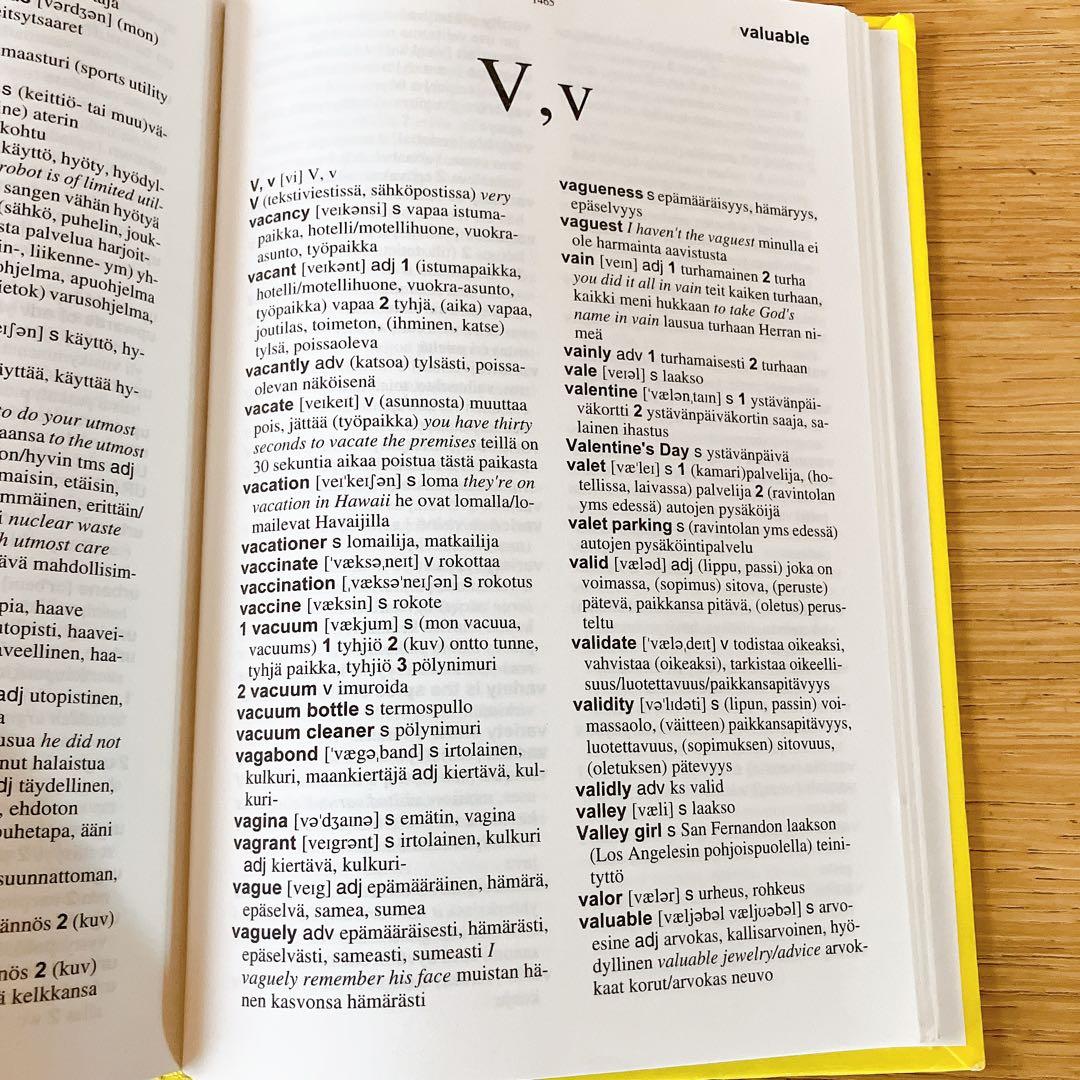 辞書　辞典　フィンランド語　英語　SUOMI ENGLANTI 2冊