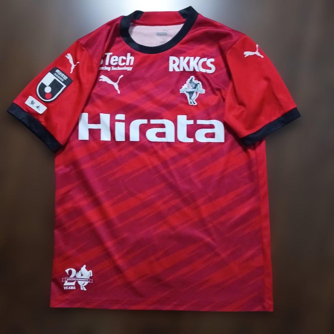 Jリーグ　ロアッソ熊本　竹本雄飛　直筆サイン入りユニフォーム　SizeL