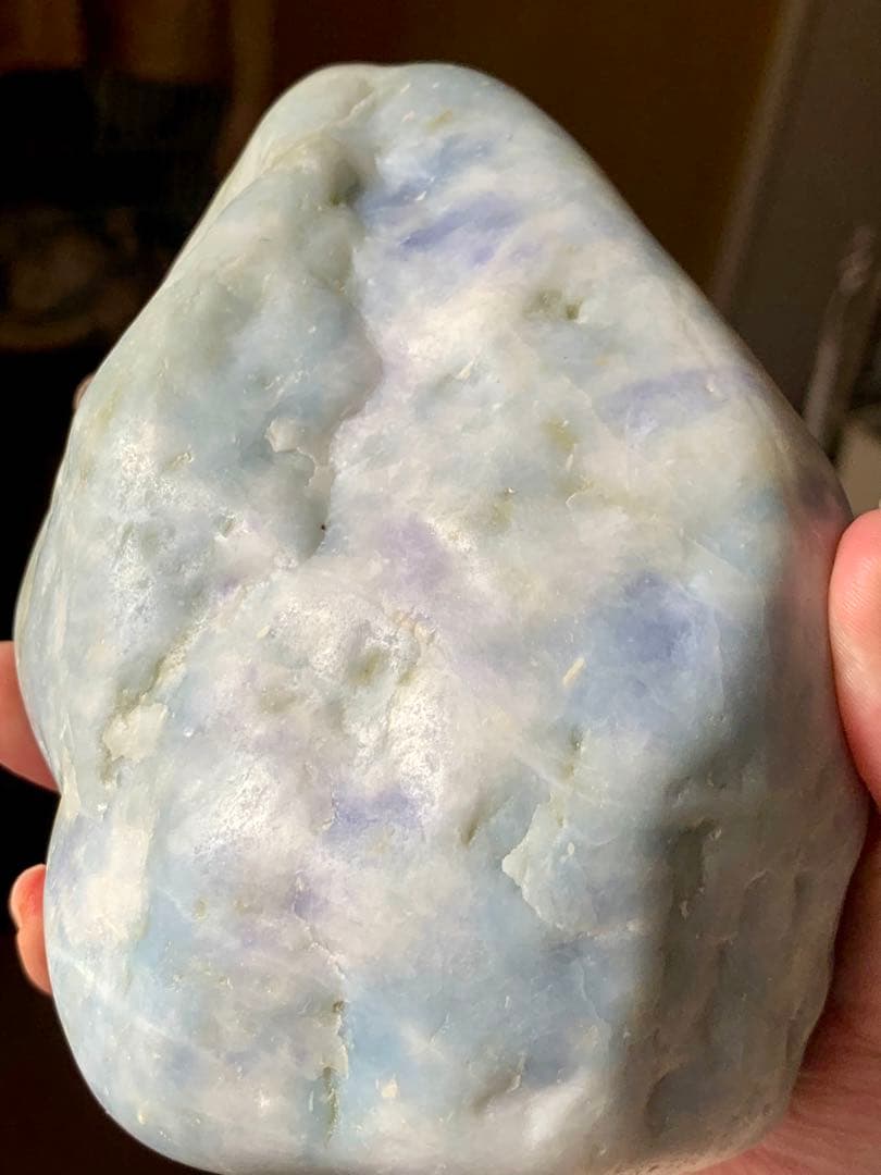 海翡翠　海石　糸魚川ラベンダー翡翠　原石　青紫ひすい　水石　根付　国産鉱物標本