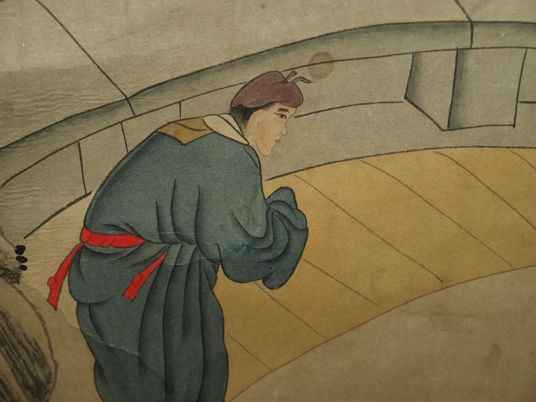 肉筆掛け軸　北宋時代山水図　激安骨董品 中国美术品 BD207A10-2