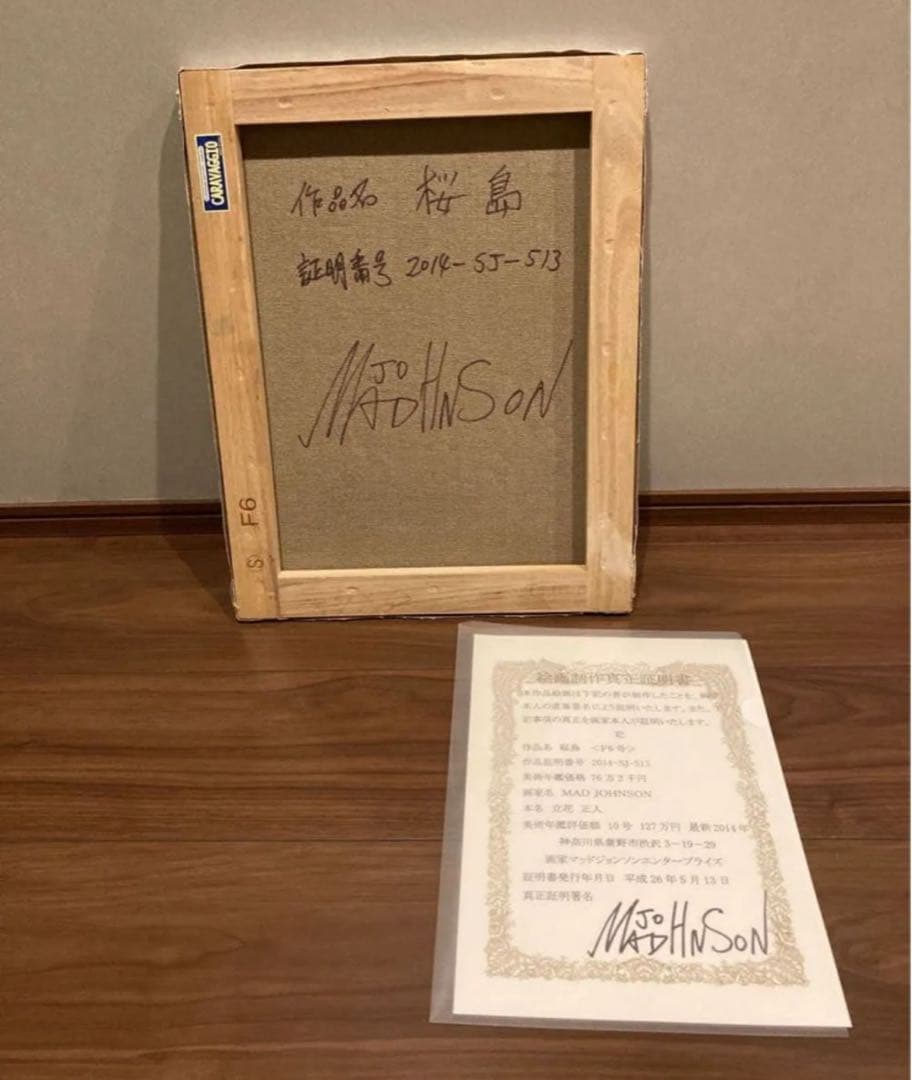 マッドジョンソン　絵画　桜島