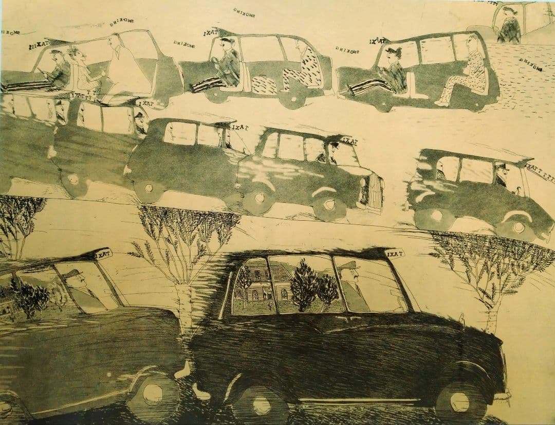 希少！山本容子さんの希少な展覧会オリジナルポスター　協賛ＰＯＬＡ