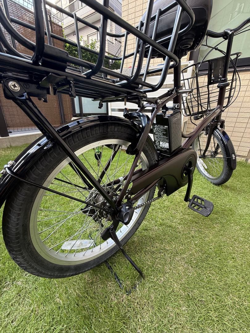 手渡し希望❗️パナソニック　電動アシスト自転車　グリッター　リヤカゴ　オプション付
