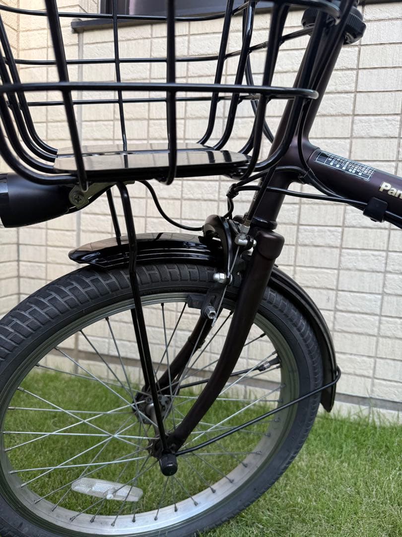 手渡し希望❗️パナソニック　電動アシスト自転車　グリッター　リヤカゴ　オプション付