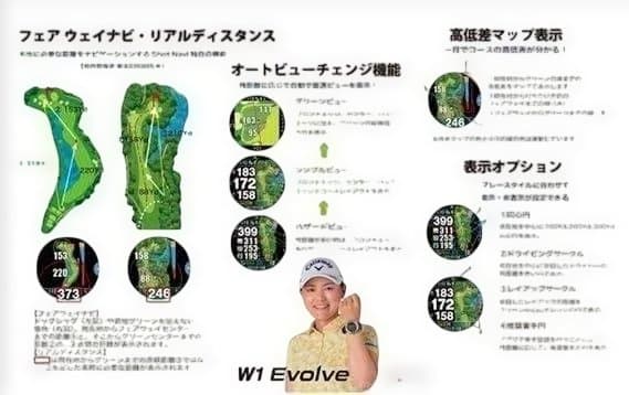 ショットナビ 測定器 W1 Evolve（ホワイト）