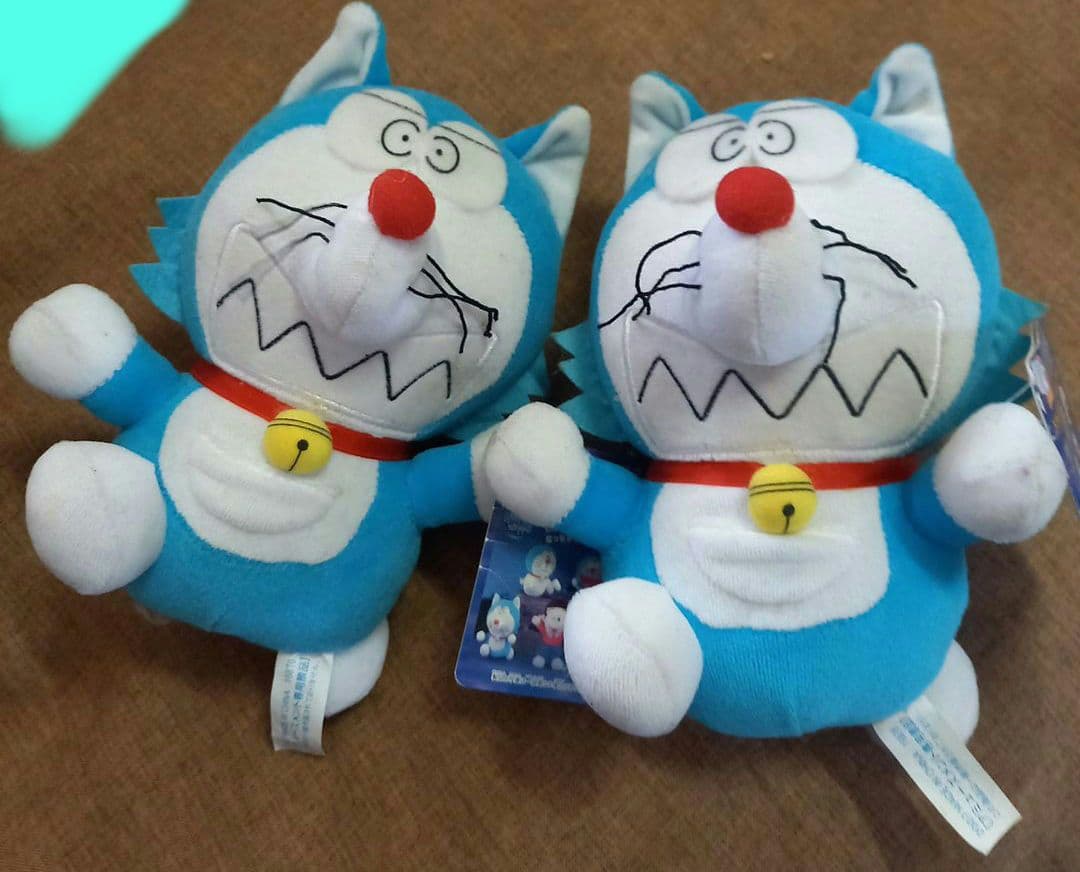 珍品★レア★ドラえもん♪ホラーぬいぐるみ★３種4点セット★ドラキュラ、おおかみ男